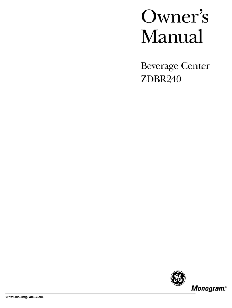 GE Monogram ZDBR240 owner's manual