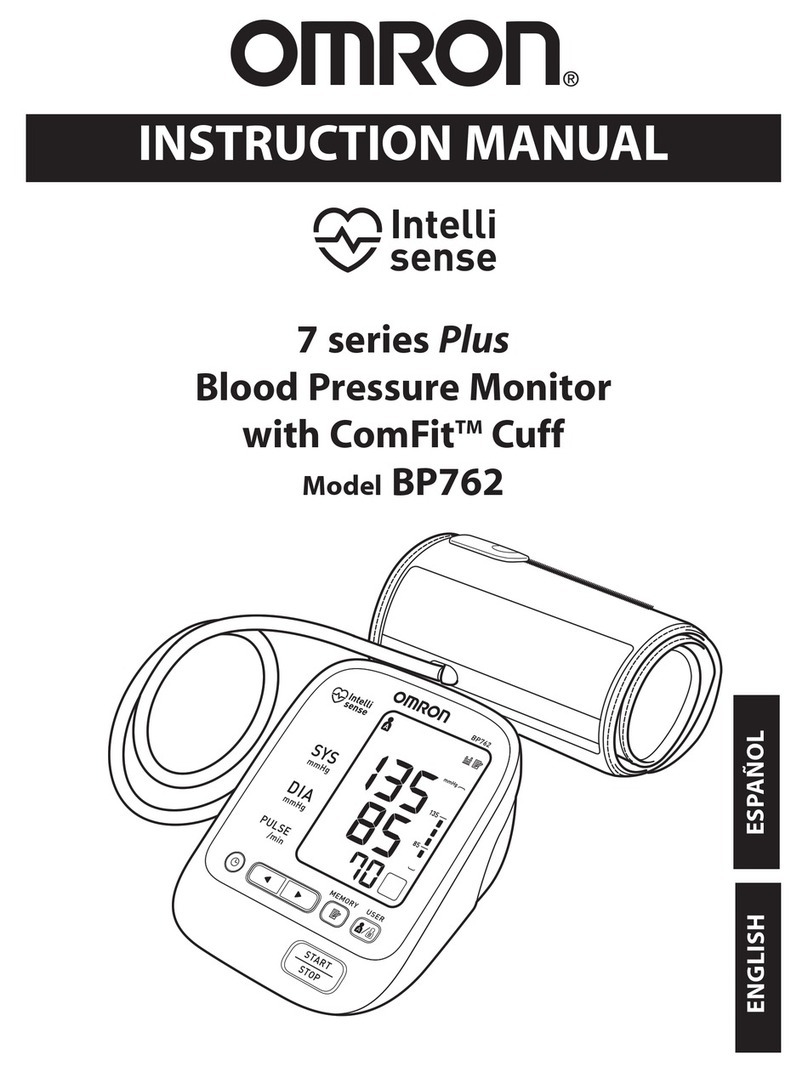 Omron IntelliSense BP762 User manual Omron IntelliSense BP762 User manual