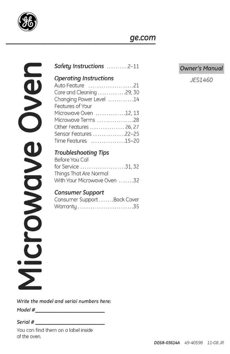 GE Appliances JES1460 User manual