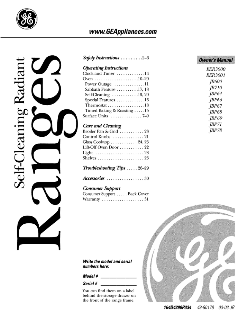 GE EER 3001 User manual