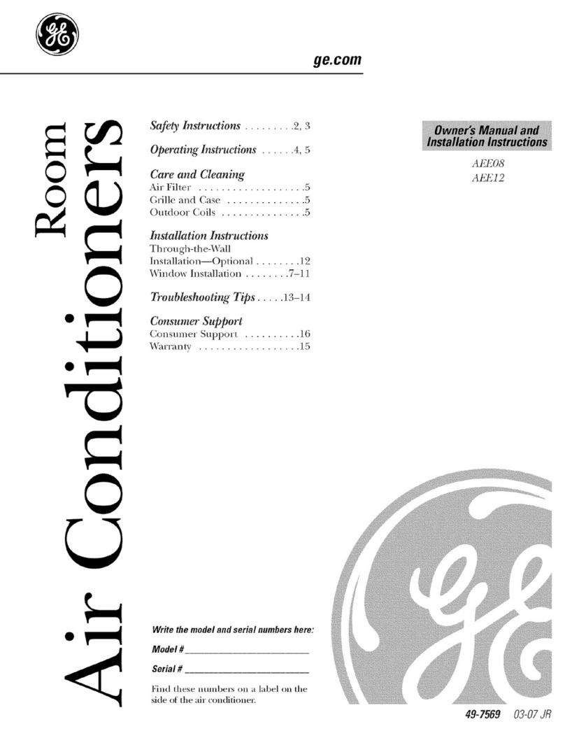 GE Appliances AEE12 Operating instructions GE Appliances AEE12 Operating instructions