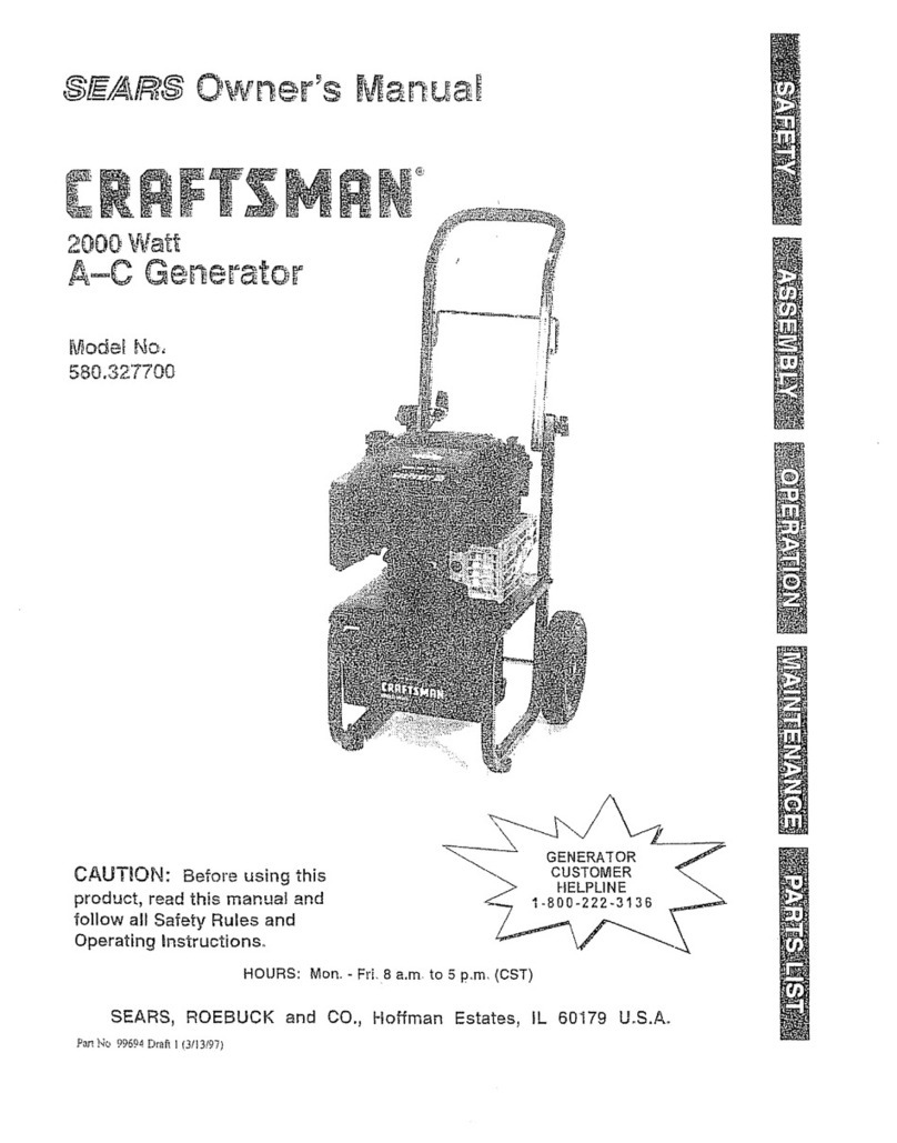 Craftsman 580.327700 User manual