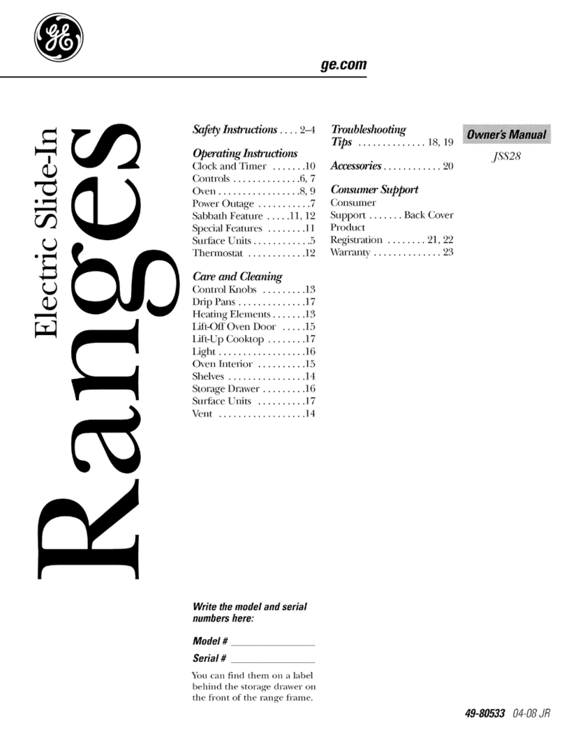 GE JSS28 User manual