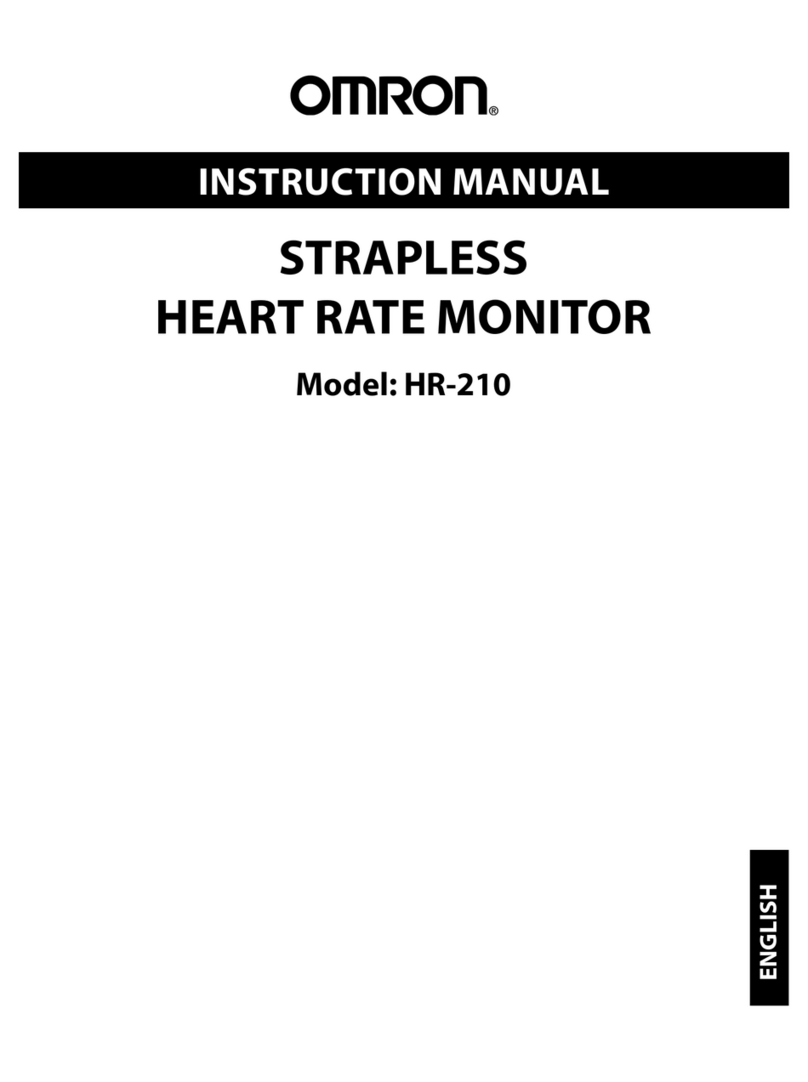 Omron STRAPLESS HR-210 instruction manual
