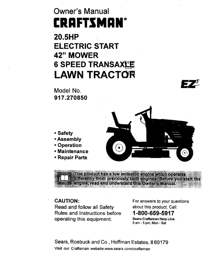 Craftsman EX3 917.270850 owner's manual Craftsman EX3 917.270850 owner's manual