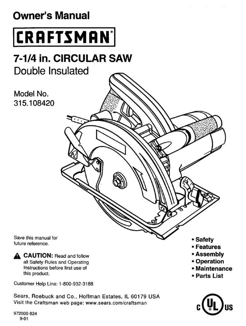 Craftsman 315.108420 User manual