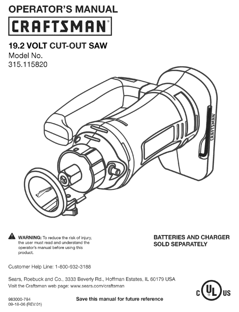 Craftsman 315.115820 User manual