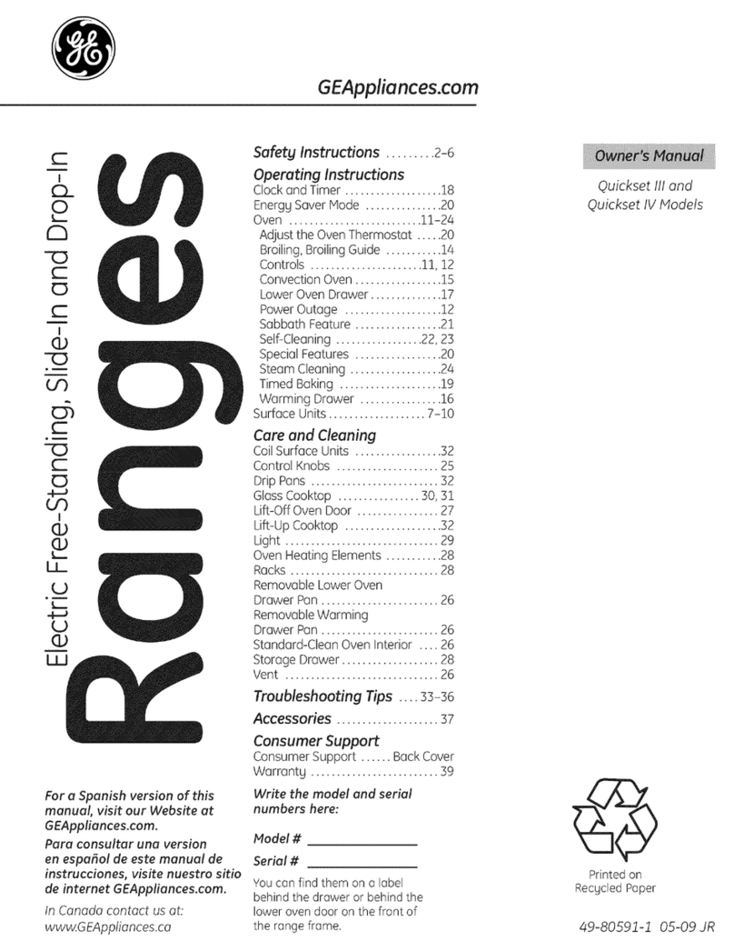 GE JSP39SN4SS User manual