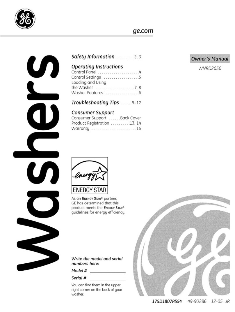 GE WNRD2050 User manual