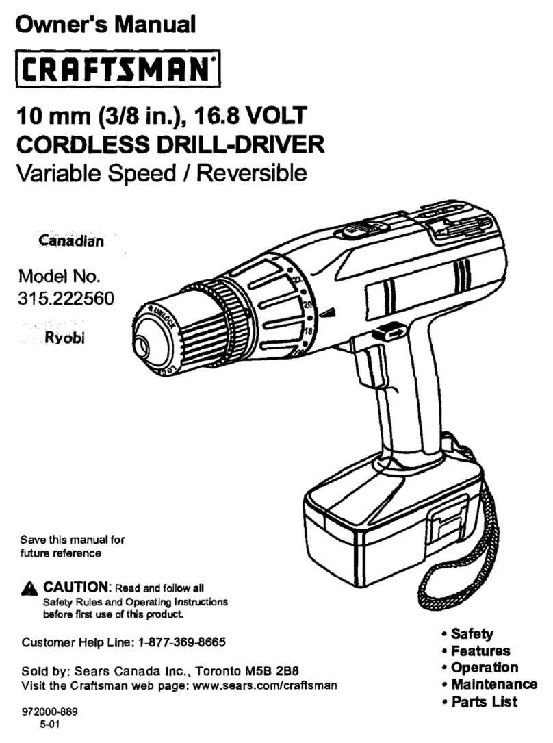 Craftsman 315.222560 User manual