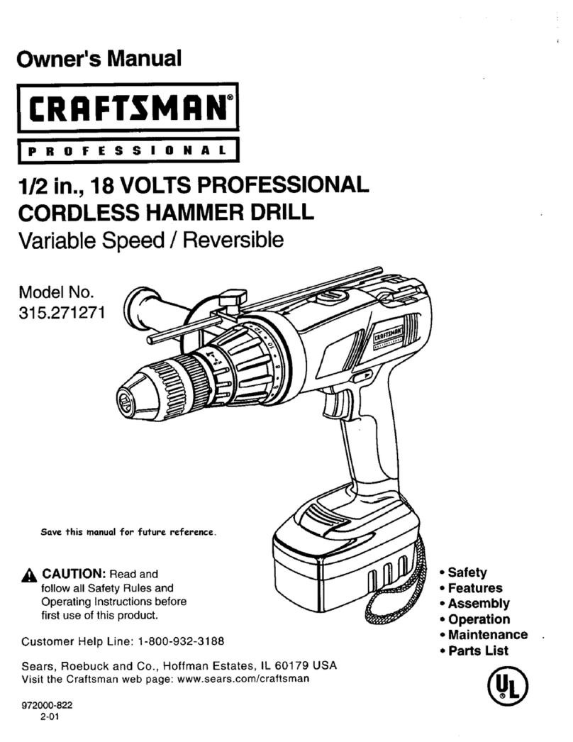 Craftsman 315.271271 User manual