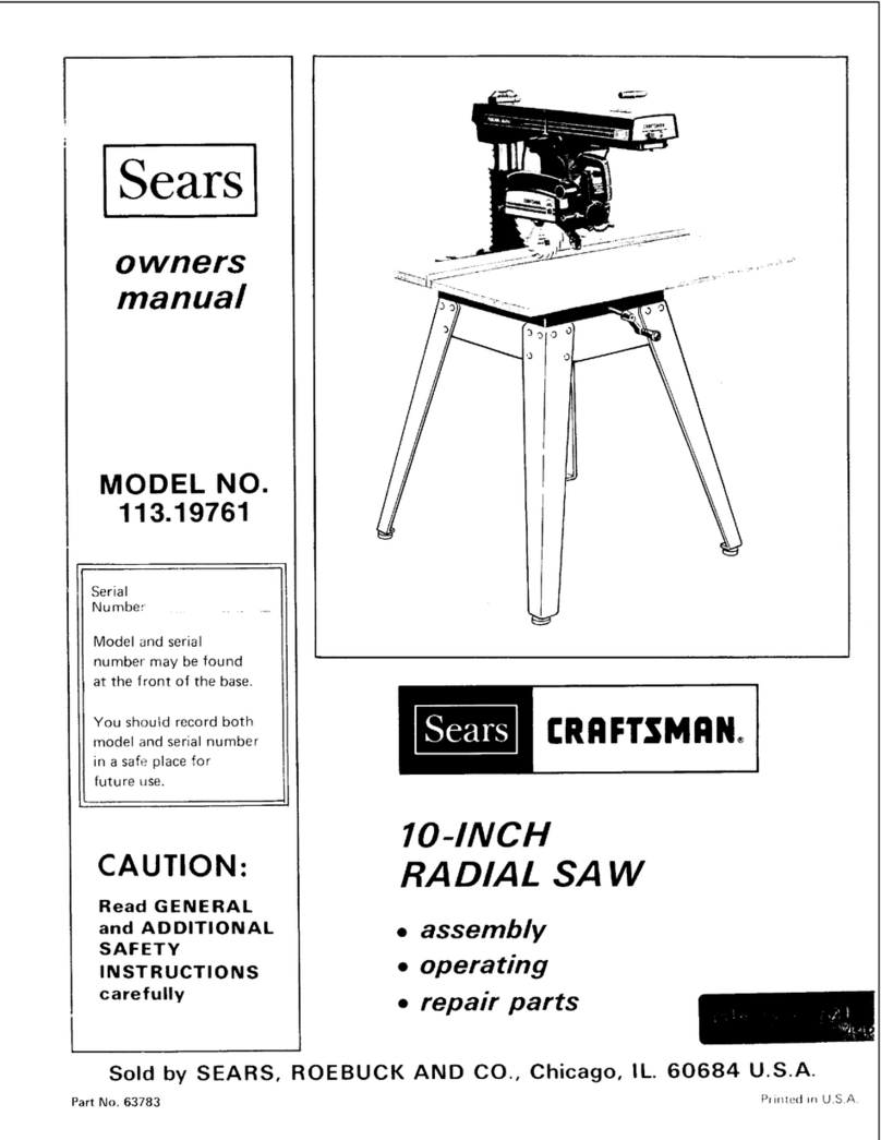 Craftsman 113.19761 owner's manual