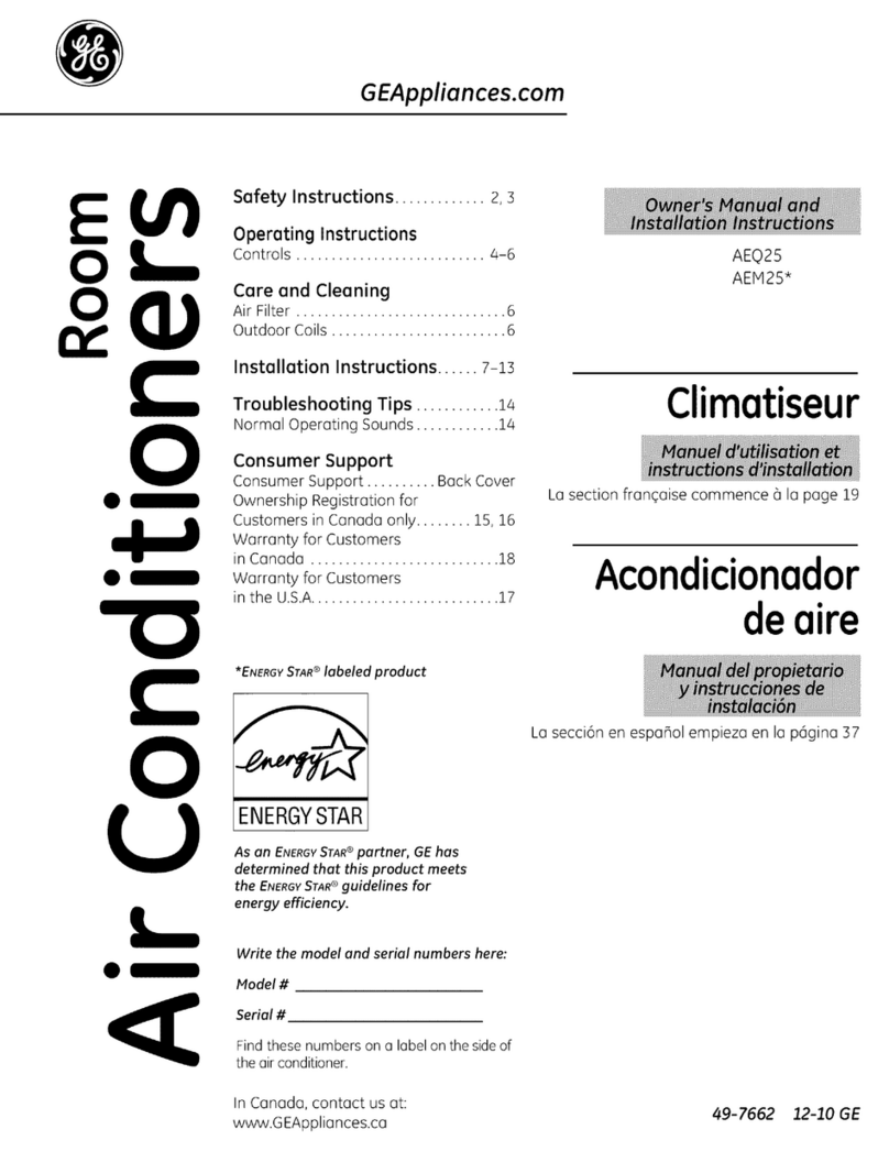 GE AEQ25 and Operating instructions