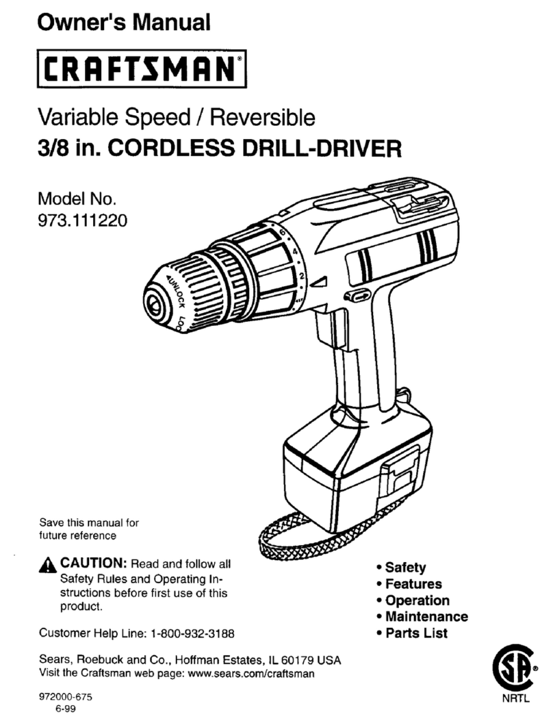 Craftsman 973.111220 owner's manual