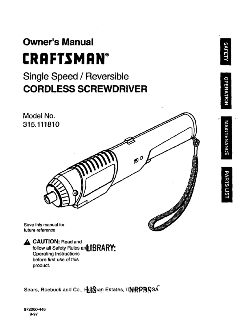 Craftsman 315.111810 User manual