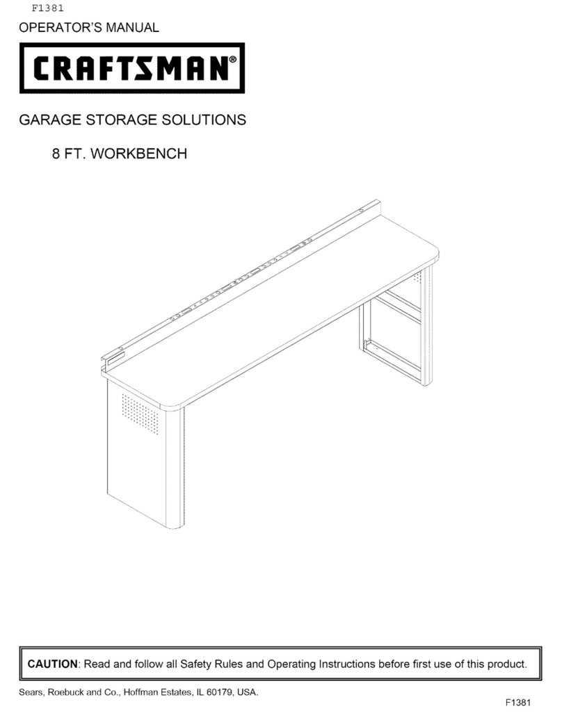 Craftsman GARAGE STORAGE SOLUTIONS User manual