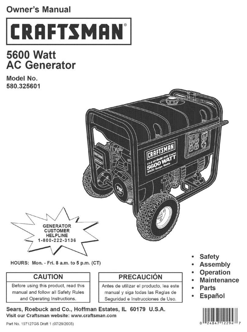 Craftsman 580.325601 User manual