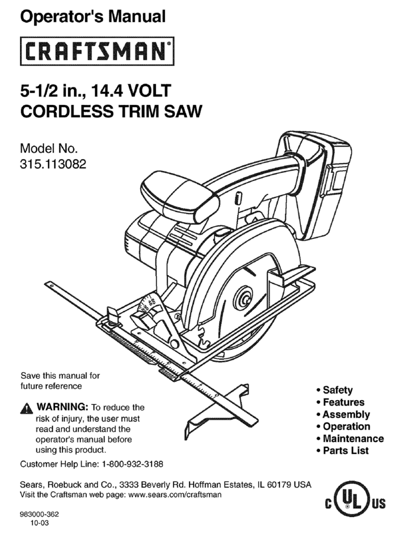 Craftsman 315.113082 Operator's manual