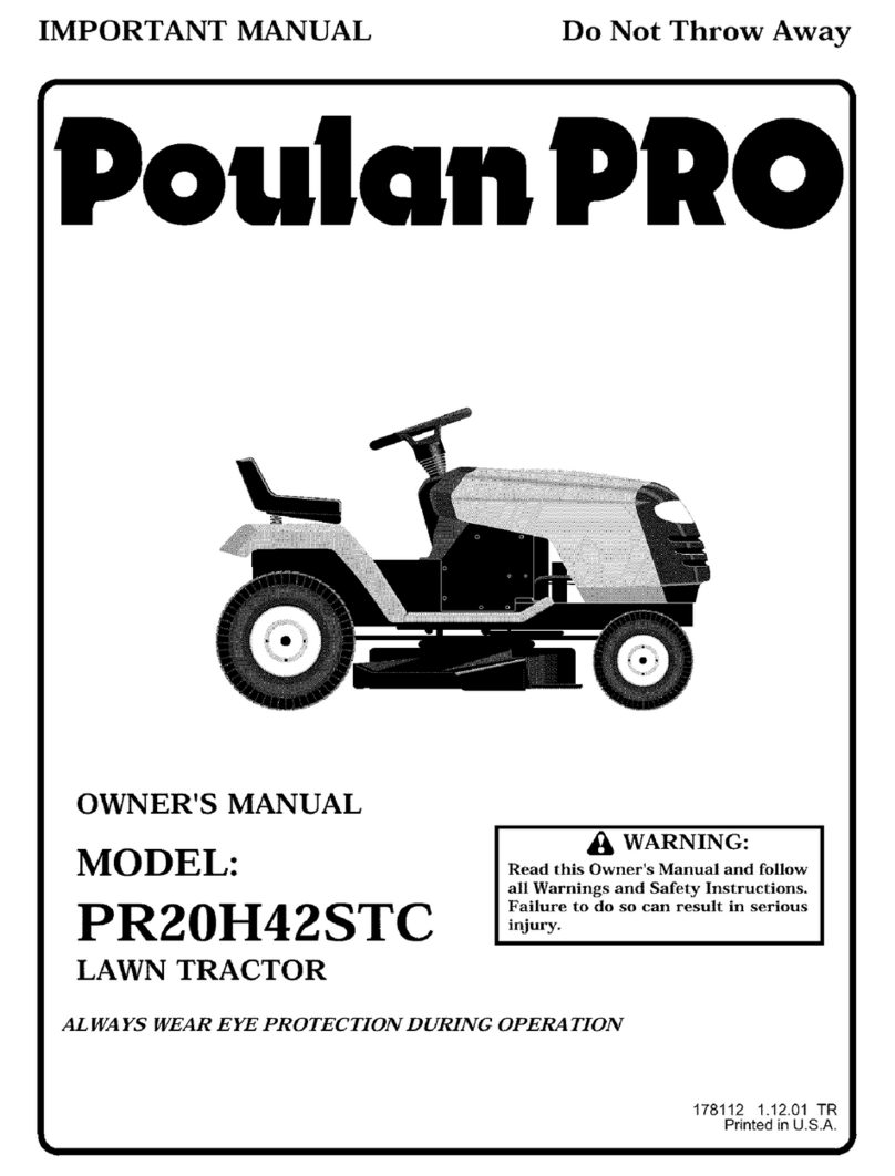 Poulan Pro PR20H42STC owner's manual