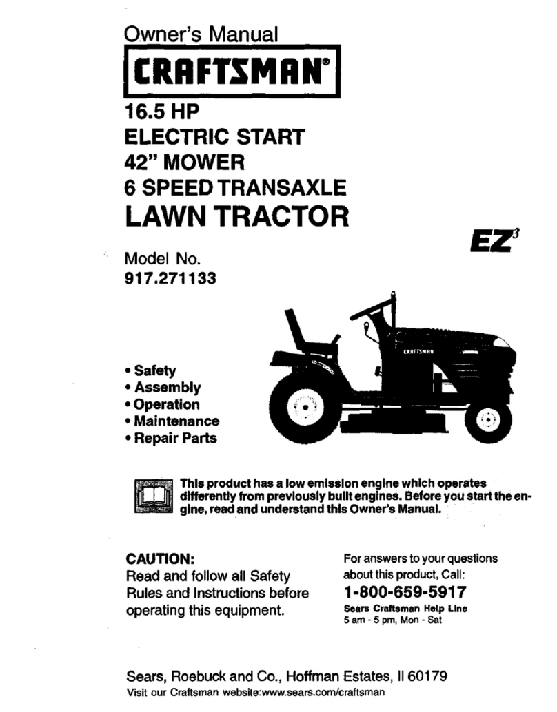 Craftsman EZ3 917.271133 owner's manual
