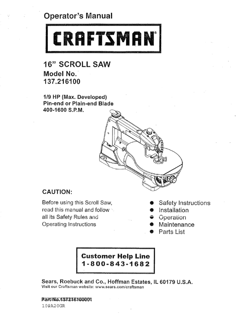 Craftsman 137.216100 Operator's manual