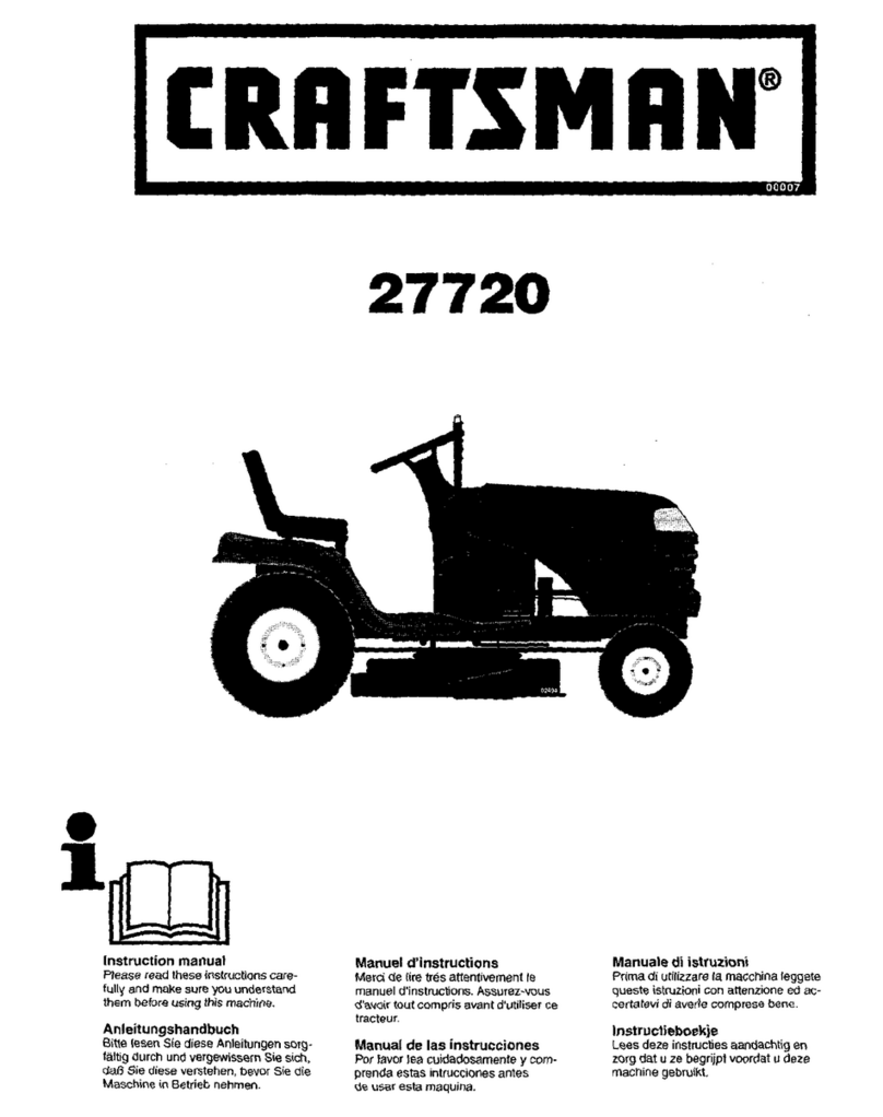 Craftsman 27720 User manual