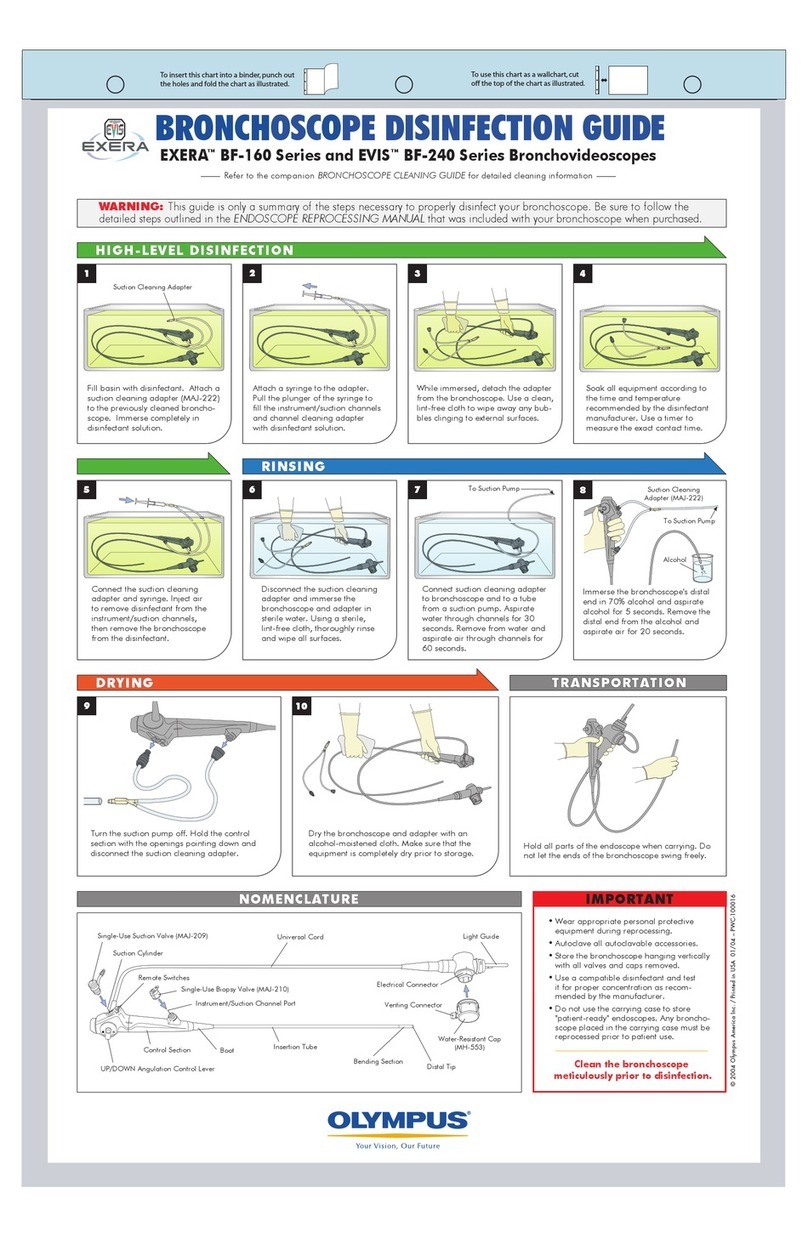 Olympus EXERA BF-160 Series Bronchovideoscope manual Olympus EXERA BF-160 Series Bronchovideoscope manual