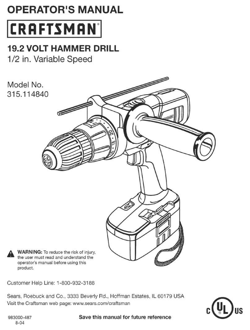 Craftsman 315.114840 User manual