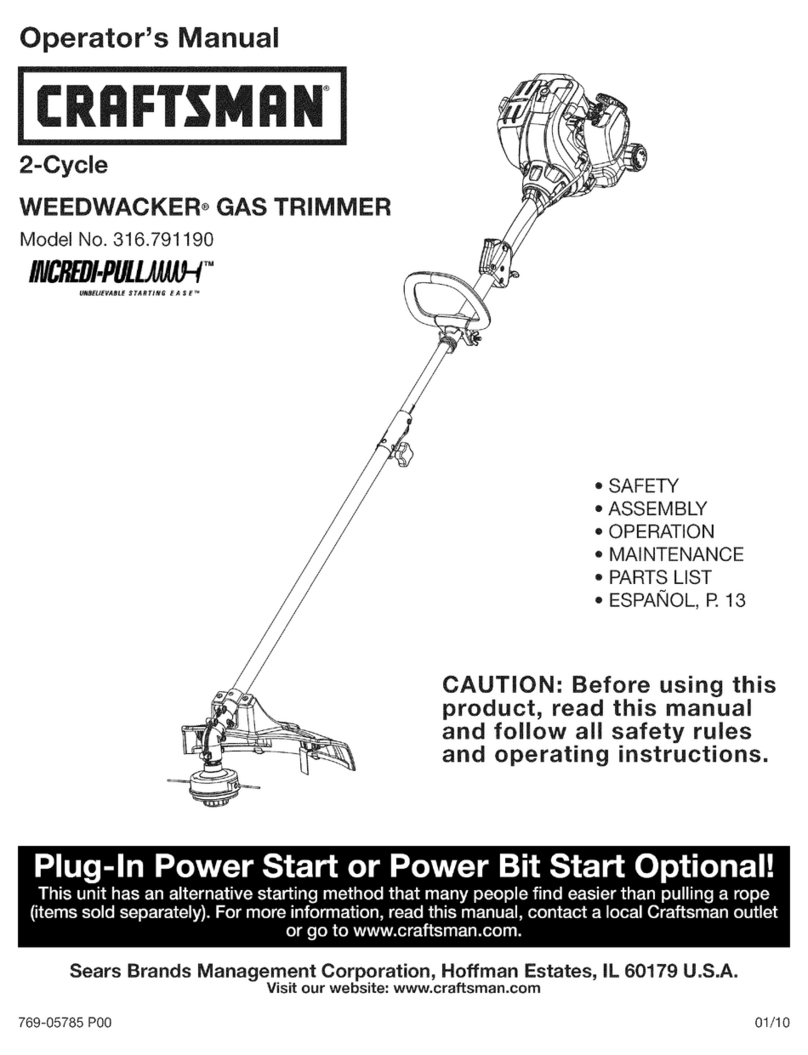 Craftsman Incredi-Pull 316.791190 Operator's manual