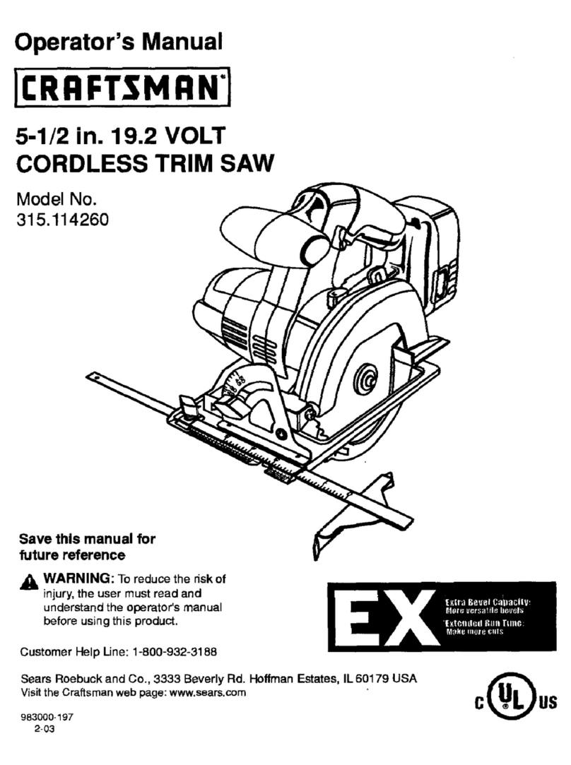 Craftsman 315.114260 Operator's manual