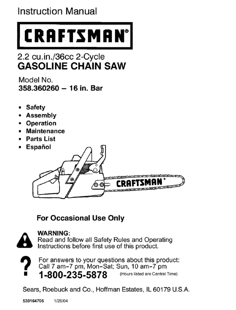 Craftsman 358.360260 User manual