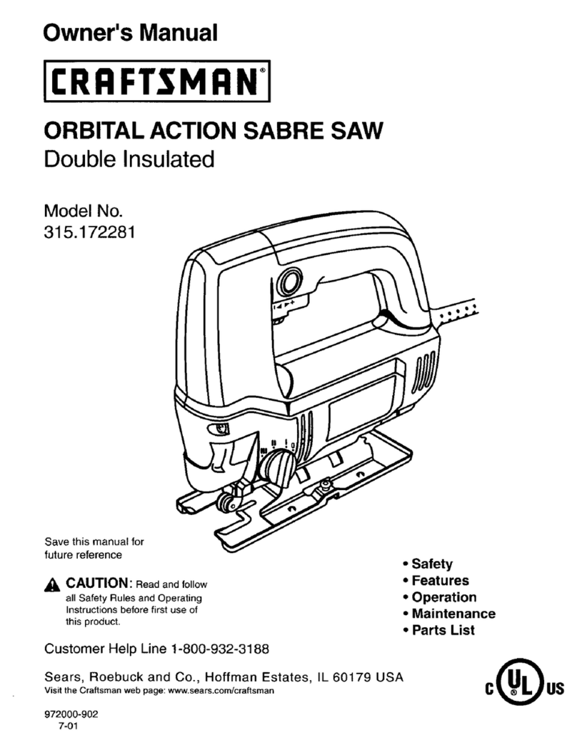 Craftsman 315.172281 owner's manual