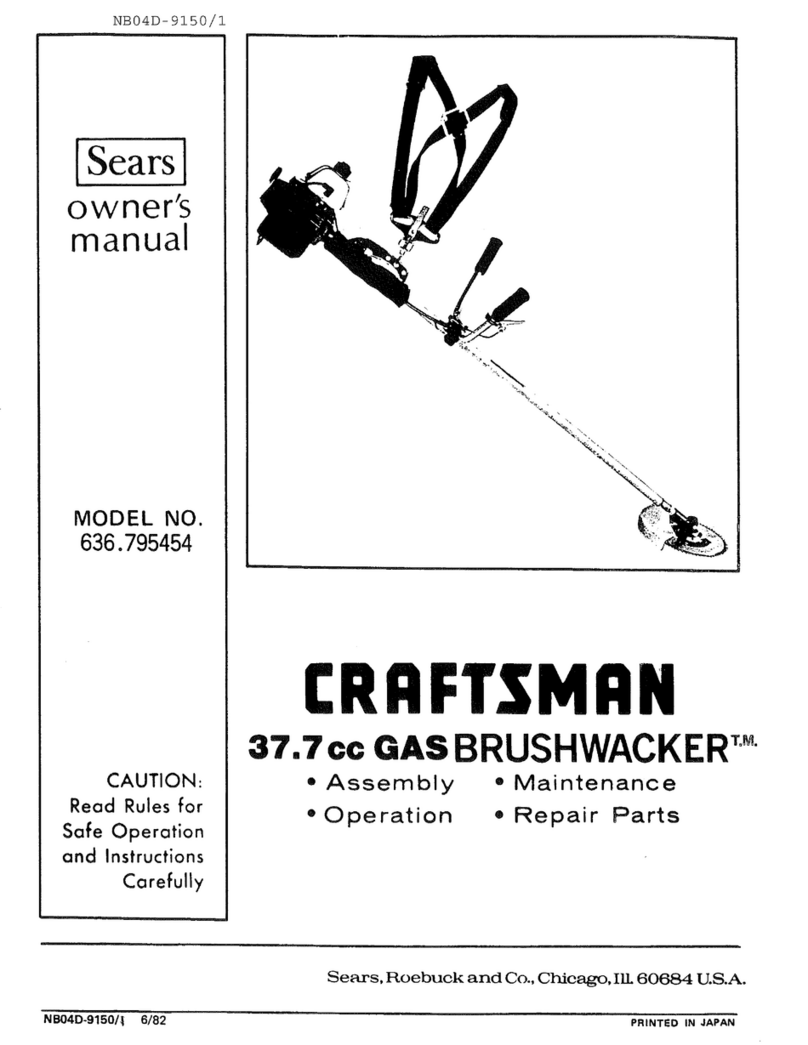Craftsman BRUSHWACKER 636.795454 owner's manual