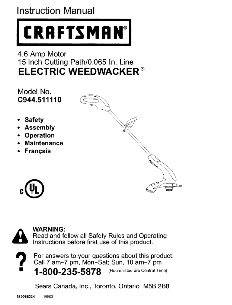 Craftsman WEEDWACKER C944.511110 User manual