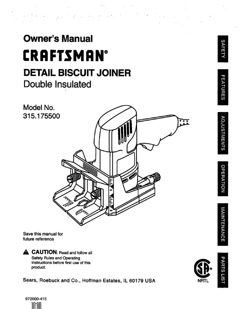 Craftsman 315.175500 User manual