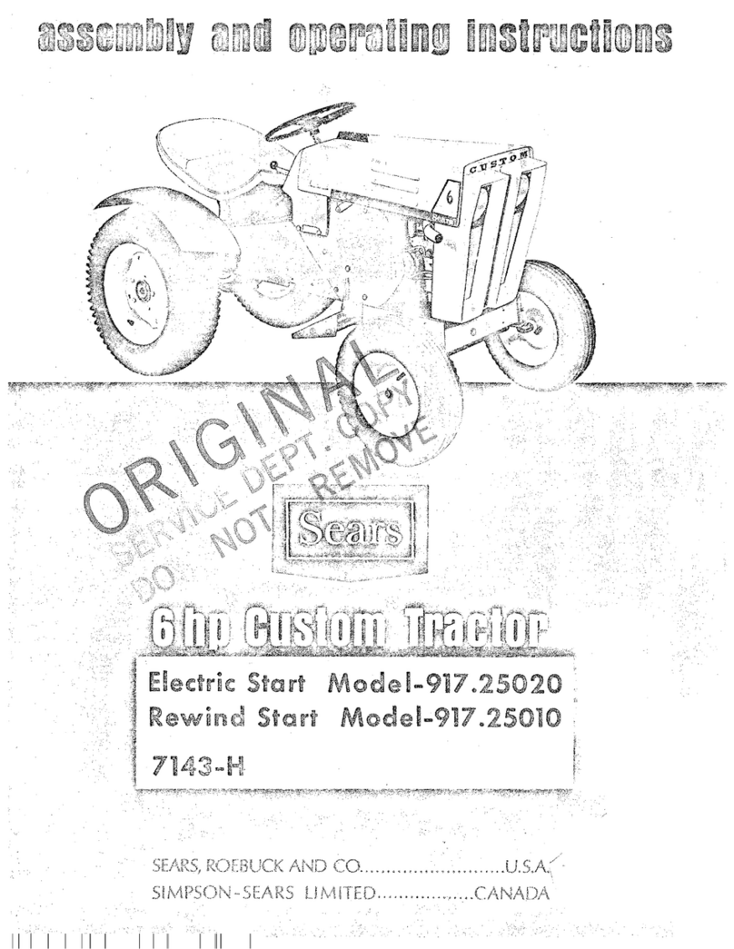 Craftsman 917.25010 Assembly and Assembly and operating instructions
