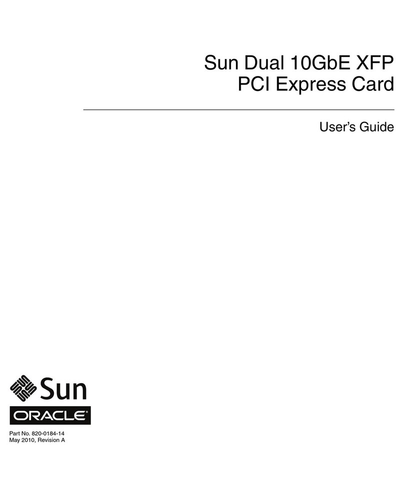 Oracle Sun Dual 10GbE XFP user guide