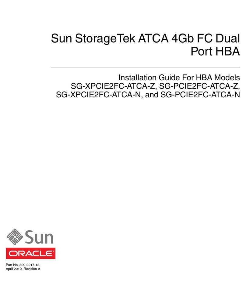 Oracle Sun StorageTek ATCA 4Gb FC Dual installation guide