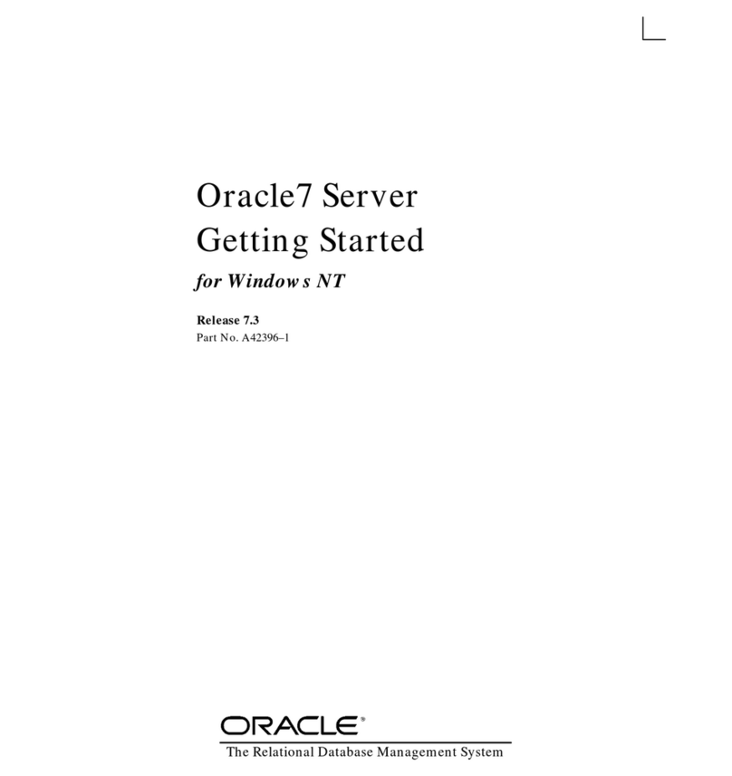 Oracle Oracle7 Server 7.3 User manual