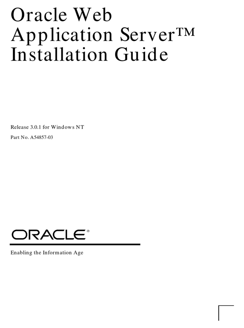 Oracle Oracle Web Application Server installation guide