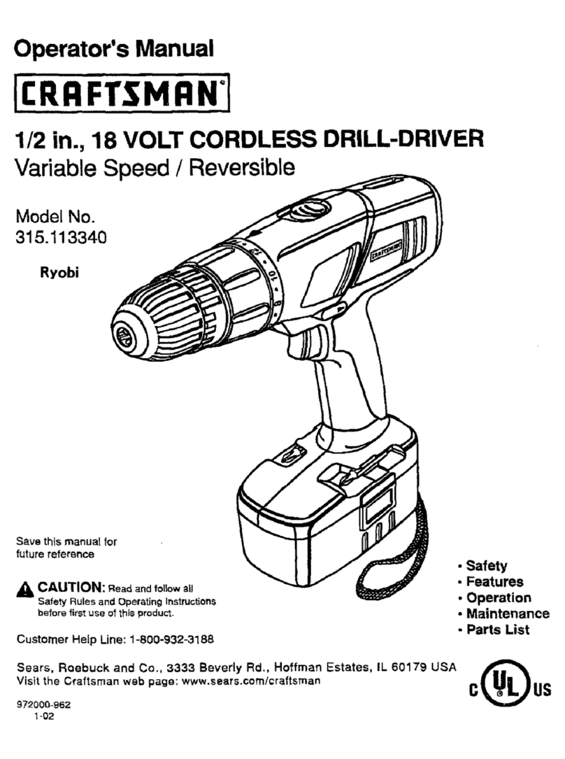 Craftsman 315.113340 User manual