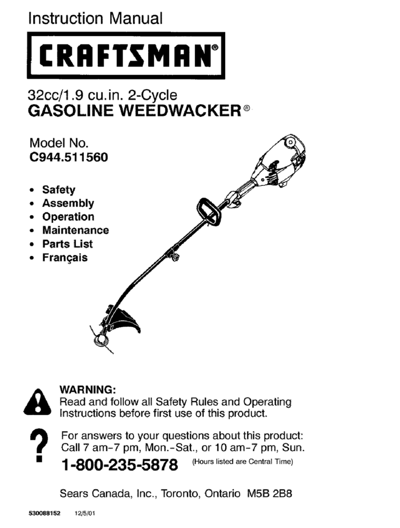 Craftsman WEEDWACKER C944.511560 User manual Craftsman WEEDWACKER C944.511560 User manual