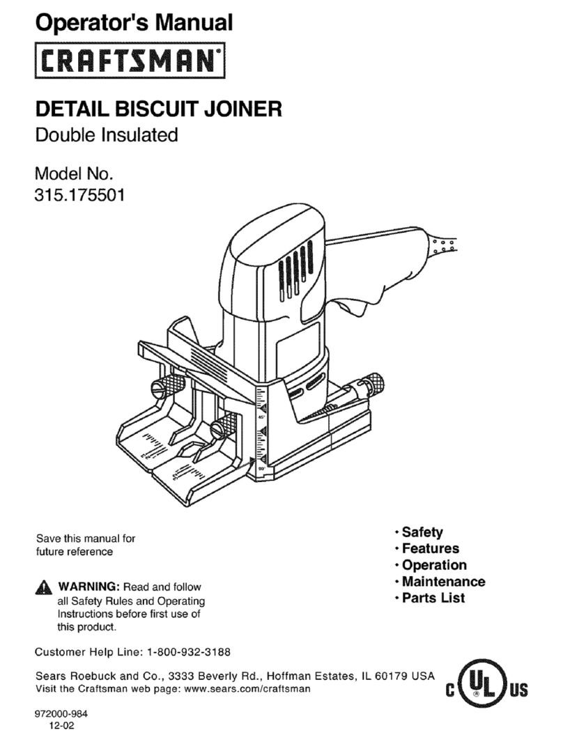 Craftsman 315.175501 User manual