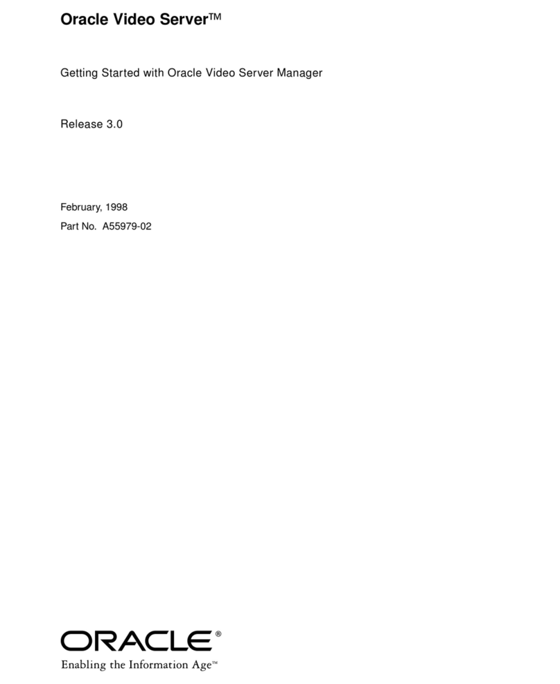 Oracle Oracle Video Server Getting started guide