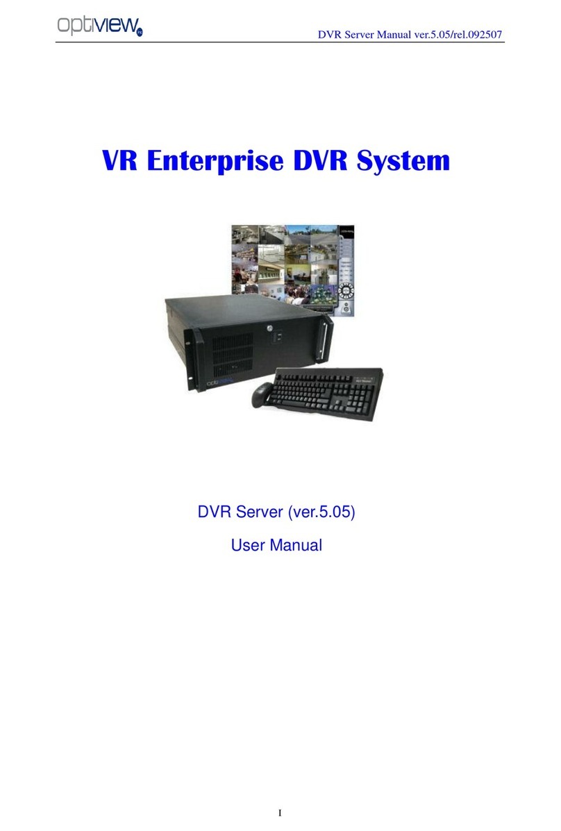 Optiview VR Enterprise DVR System user manual