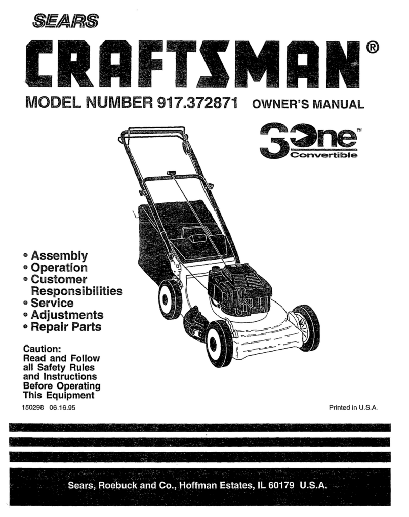 Craftsman 3One 917.372871 User manual
