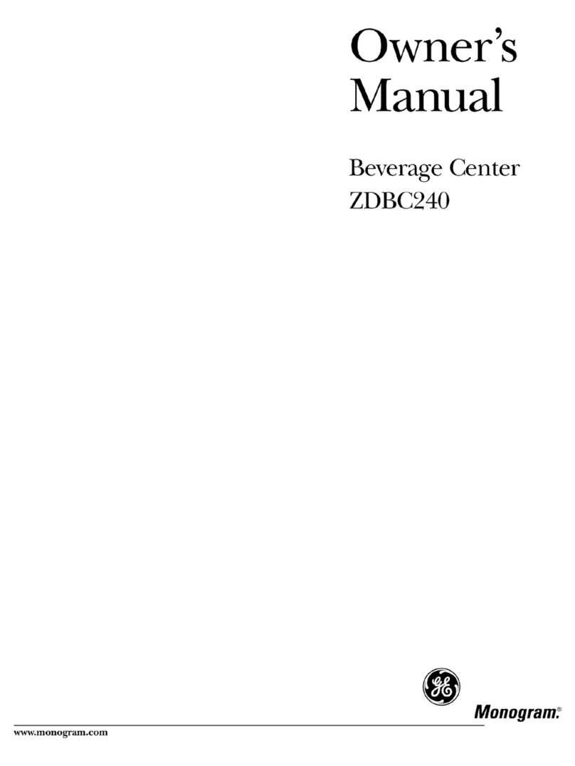 GE monogram ZDBC240 User manual