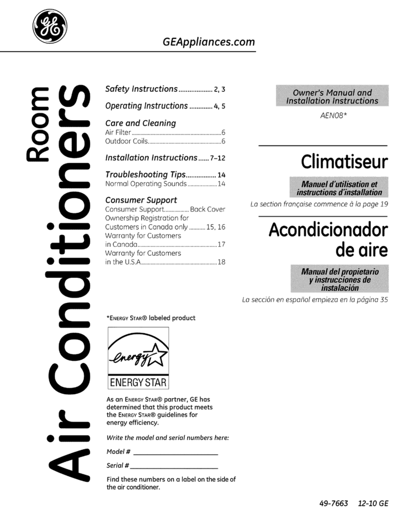 GE AEN08 Series and Operating instructions
