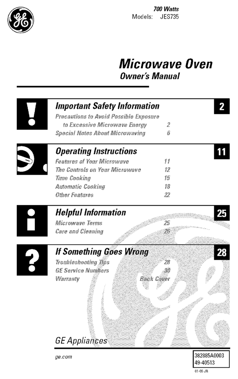 GE JES735 User manual