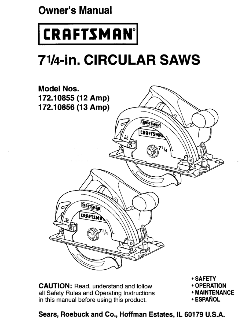 Craftsman 172.10856 owner's manual